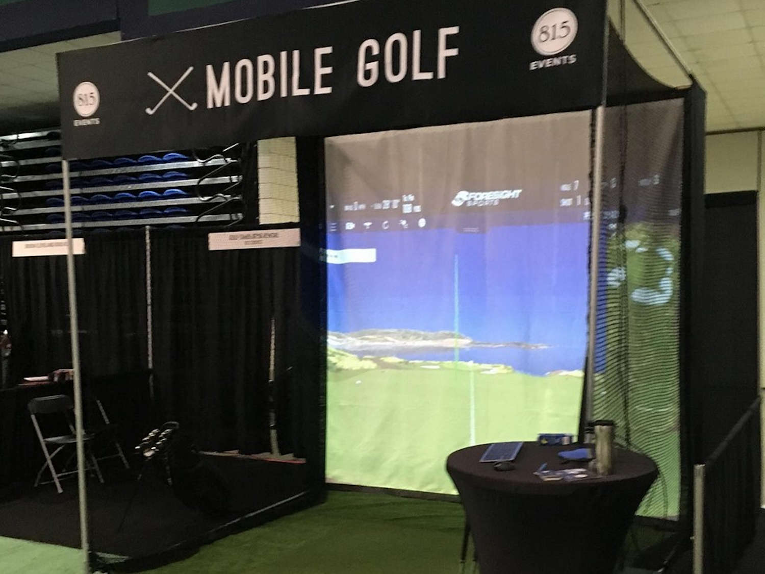 Our Mobile Golf Simulator is Great for Trade Shows and Conventions